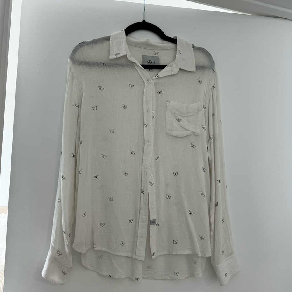 Rails Charli Butterfly-Print Blouse - image 5